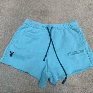 Blue Playboy shorts
